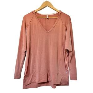 Free People Movement Soul Circle Hooded Top Size XS Pink‎ Long Sleeve Athleisure